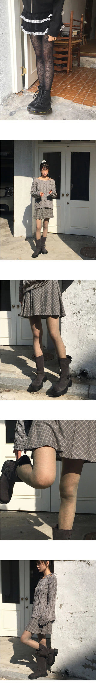 Paz Rose Flower Sheer Panty Stockings
