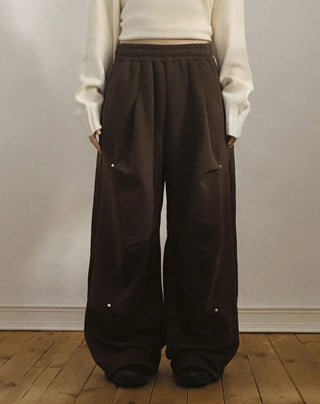 Super Rivet Pleated Pin Tuck Juri Pants