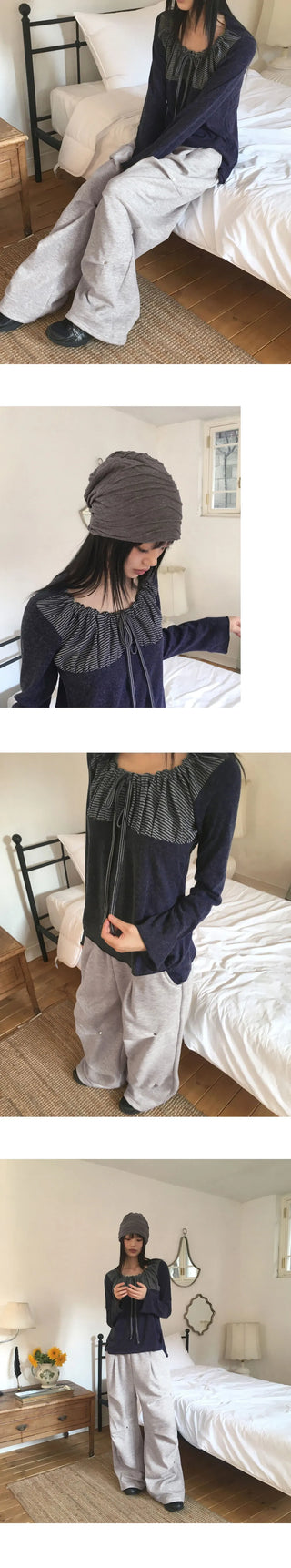 Super Rivet Pleated Pin Tuck Juri Pants