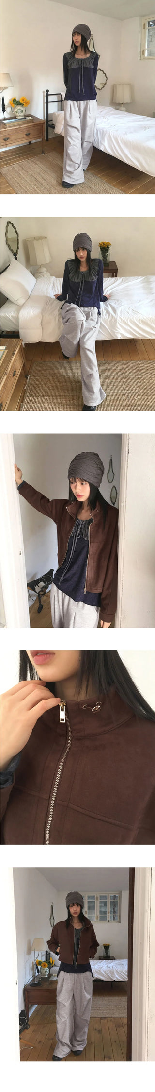Super Rivet Pleated Pin Tuck Juri Pants