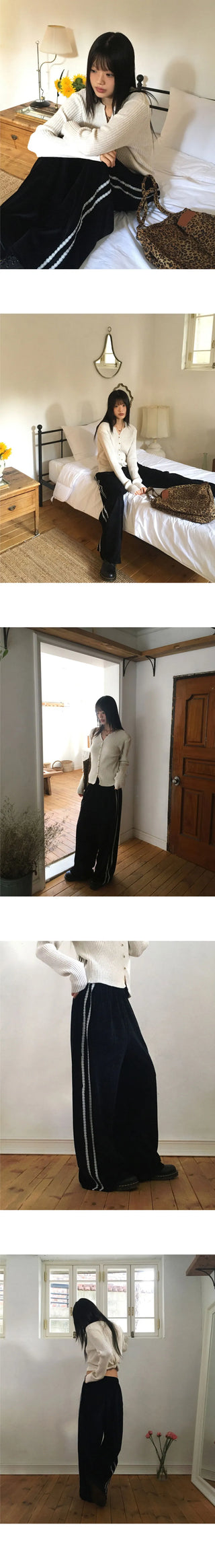 Clichy Velvet Lace Track Pants