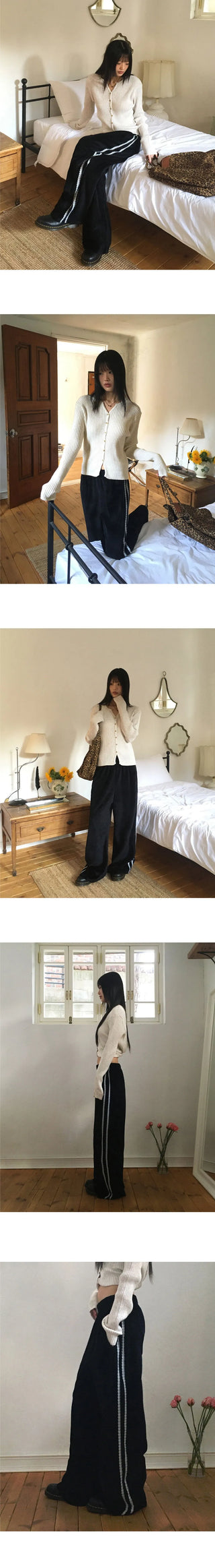 Clichy Velvet Lace Track Pants