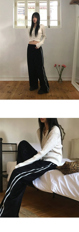 Clichy Velvet Lace Track Pants