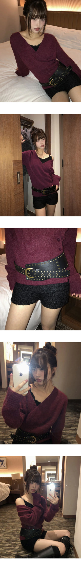 Boru Buckle Slim Fleece Shorts