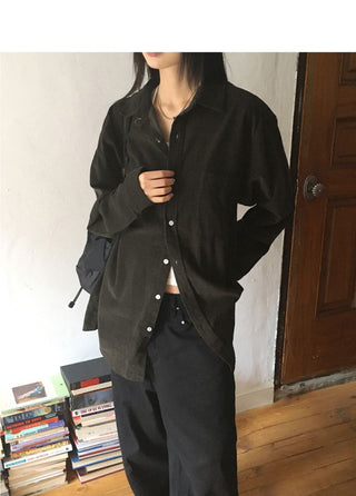 Fel Corduroy Golden Overfit Shirt