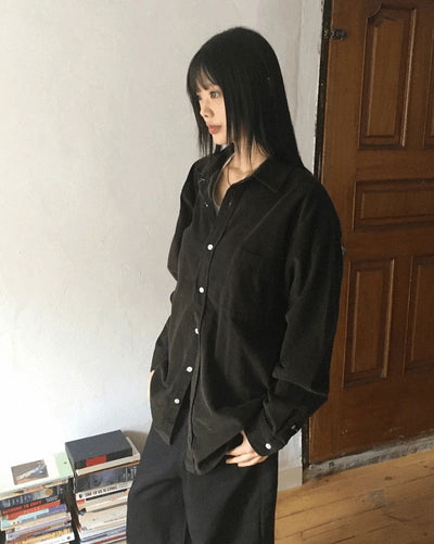 Fel Corduroy Golden Overfit Shirt