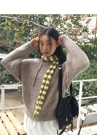 Sobel Cozy Alpaca Loose-fit Hooded Knitwear