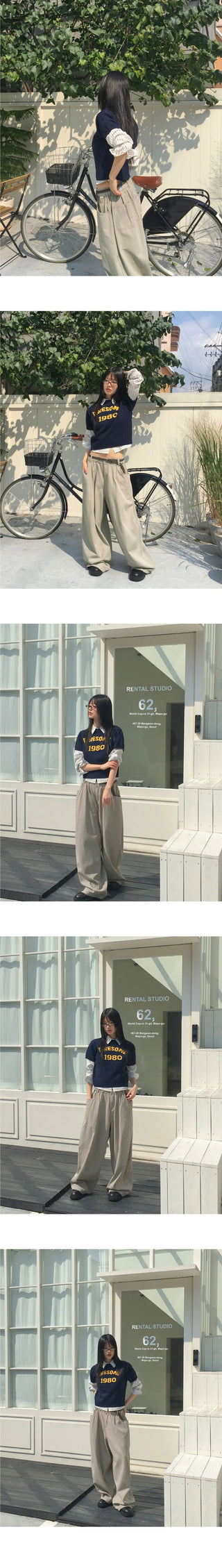 Stand 1980 Layered Crop Short Sleeve Knitwear