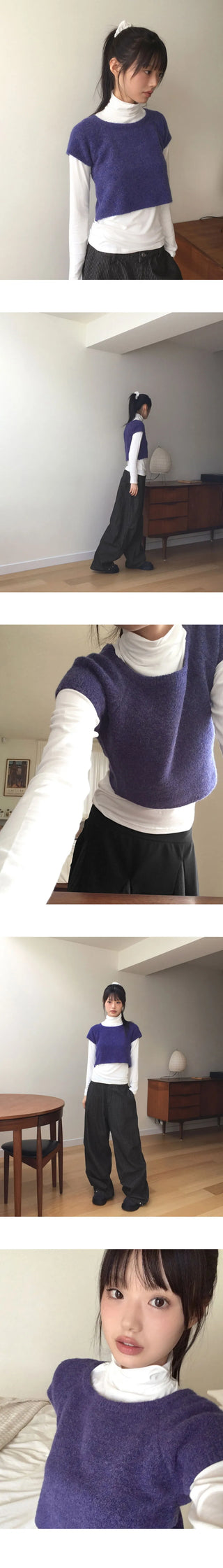 Bren Cap Sleeve Crop Short Sleeve Knitwear