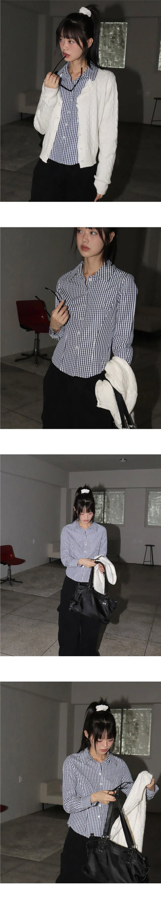Katy Twisted Basic Round Knitwear Cardigan