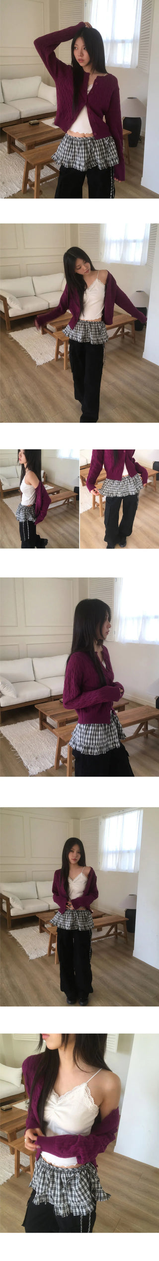 Katy Twisted Basic Round Knitwear Cardigan