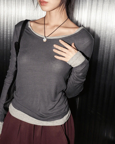 Carat Layered Sheer Tencel T-Shirt