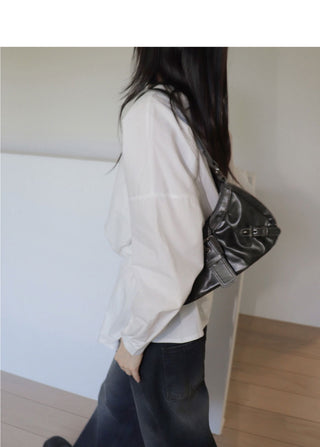 Moto Belt Mini Leather Shoulder Bag