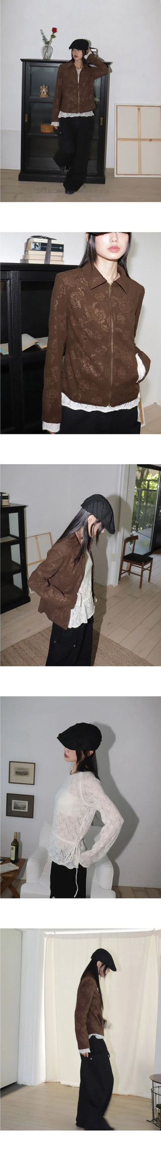 Daan Alpaca Wool Punching Frill Strap Knitwear