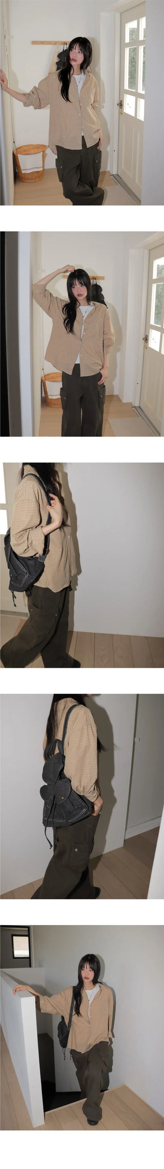 HAUVE BACKCUBE CARGO POCKET WIDE COTTON PANTS