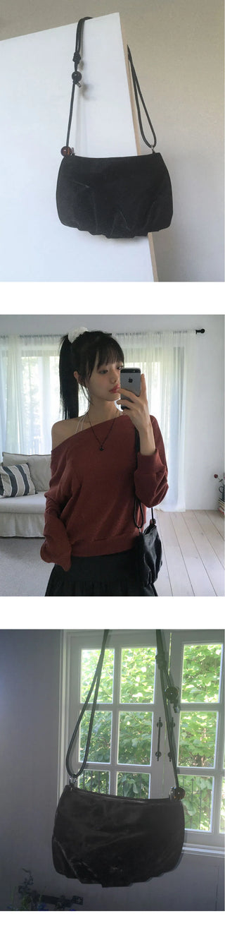 Shaw Vintage Beaded Strap Cross Shoulder Bag