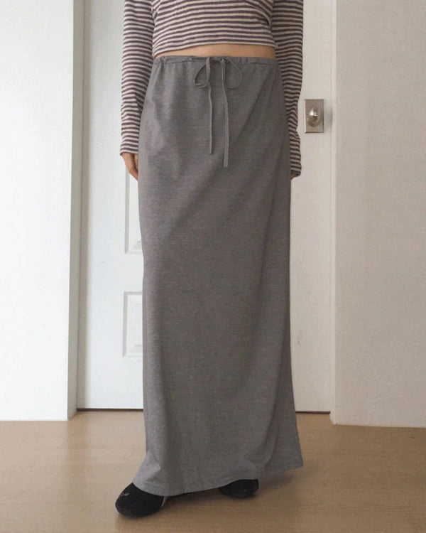 Bondis Strap Cotton Long Skirt