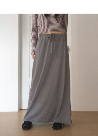 Bondis Strap Cotton Long Skirt