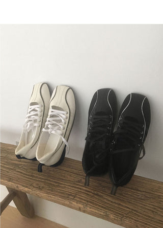 Af Balletcore Flat Strap Leather Sneakers Athletic Shoes