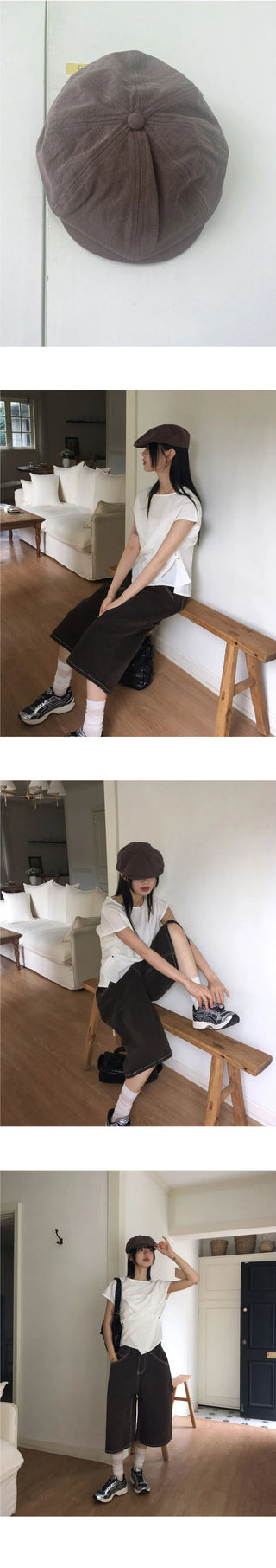 Tyren Bread Hat Octagonal Beret Hunting Cap Hat