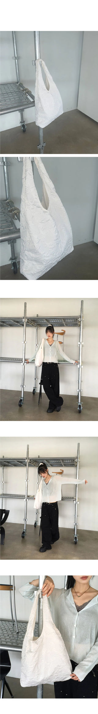 Diran Jacquard Embossed Shoulder Bag