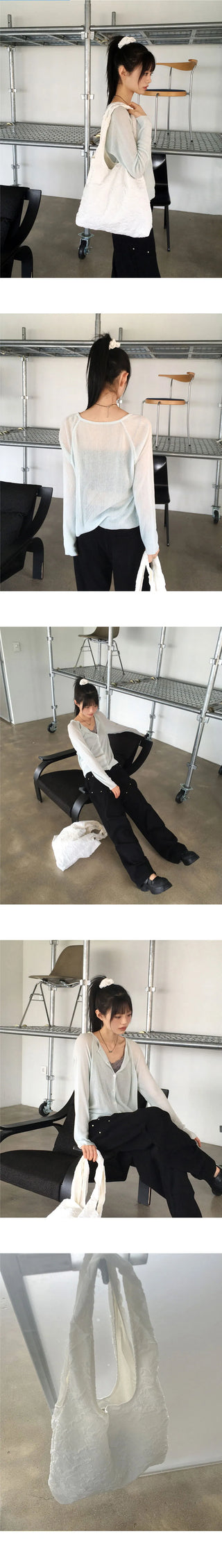 Diran Jacquard Embossed Shoulder Bag