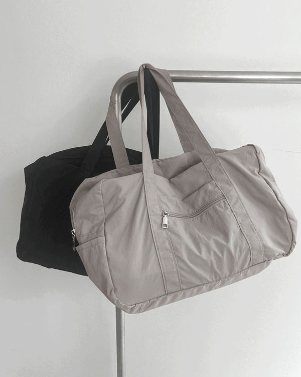 Conin Nylon Zipper Big Shoulder Bag