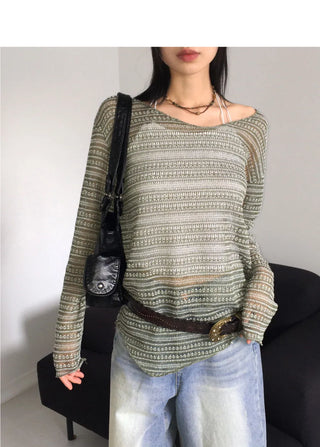 Puro Hippie Stripe Boucle Summer Knitwear