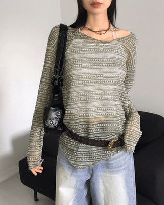 Puro Hippie Stripe Boucle Summer Knitwear