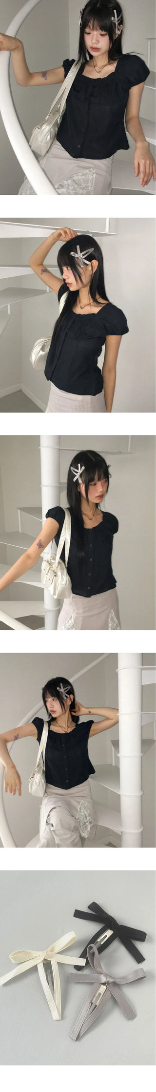 Crazy Ribbon Snap Hair Clip