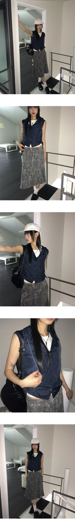 Talking Camo Military Zuri Midi Skirt