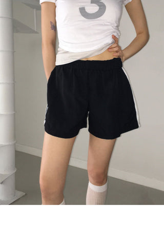 Fuchsia Nylon Track 3-Piece Shorts Pants