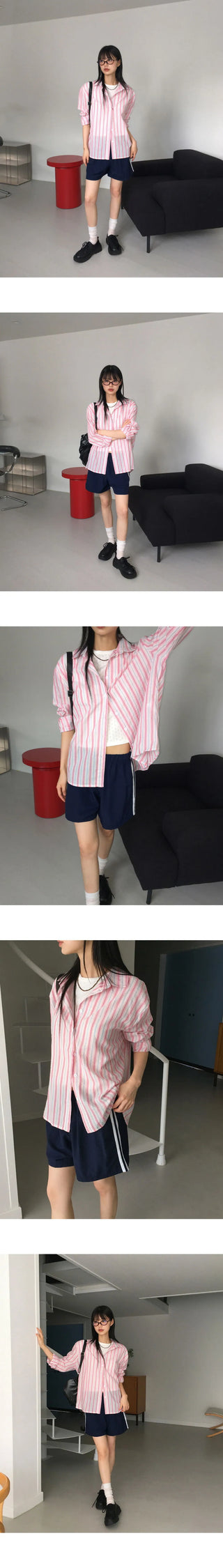 Fuchsia Nylon Track 3-Piece Shorts Pants