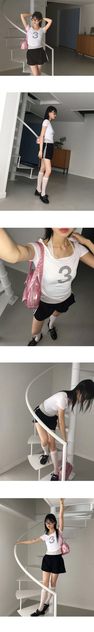 Ridum Halterneck Sleeveless Set No. 3 Short Sleeve T-Shirt