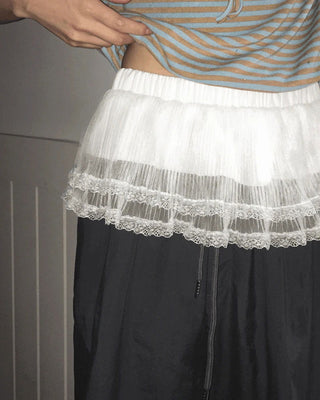 Tutu Cancan Lace Micro Mini Skirt