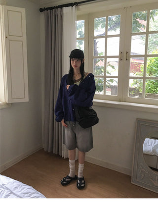 Senpo Faded 5-part Bermuda Denim Pants