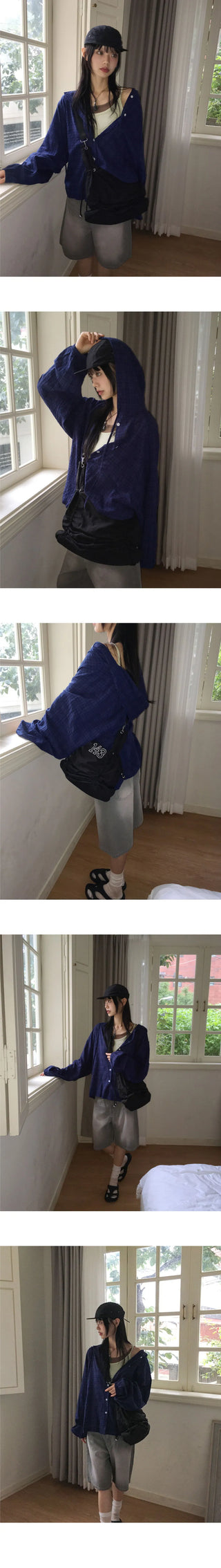 Senpo Faded 5-part Bermuda Denim Pants