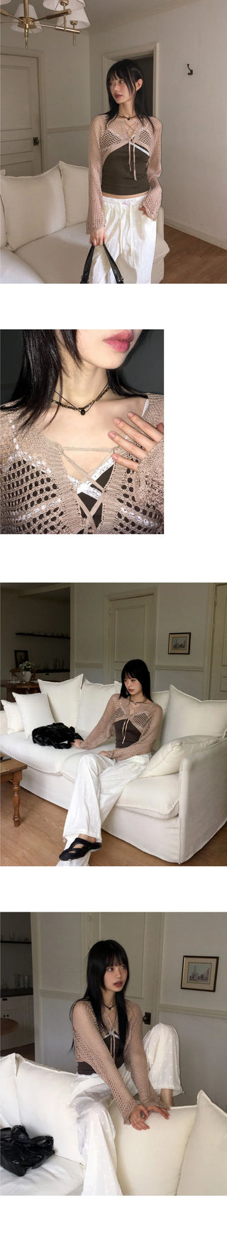Hapon Ribbed Lace Sleeveless top