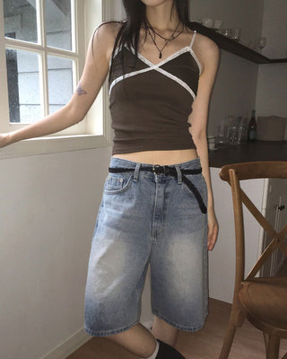 Hapon Ribbed Lace Sleeveless top