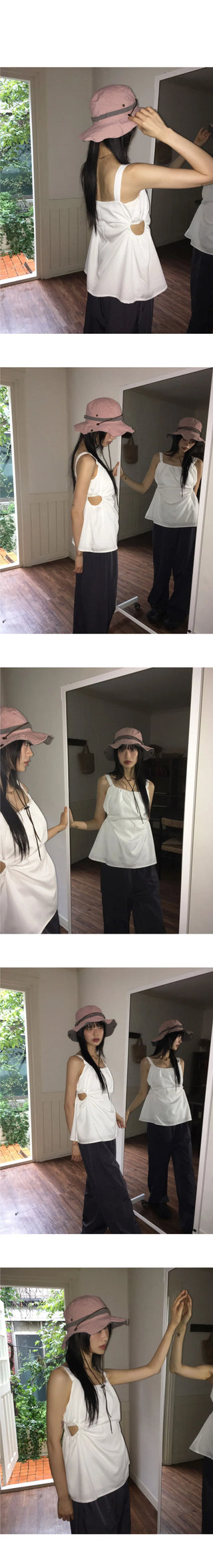 Nekki color nylon safari bucket hat