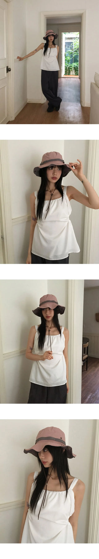 Nekki color nylon safari bucket hat