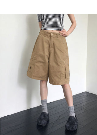 Tempts Vintage Cargo Pocket 5/4 Bermuda Pants