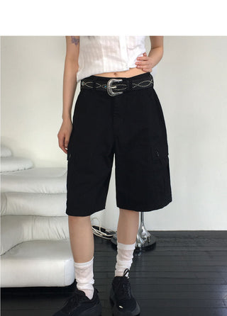 Tempts Vintage Cargo Pocket 5/4 Bermuda Pants