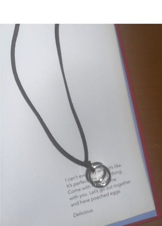Rubon Ring Suede Adjustable Necklace
