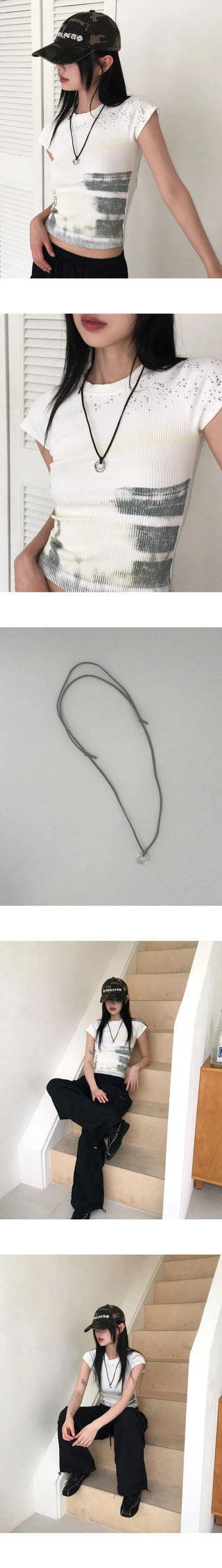 Rubon Ring Suede Adjustable Necklace