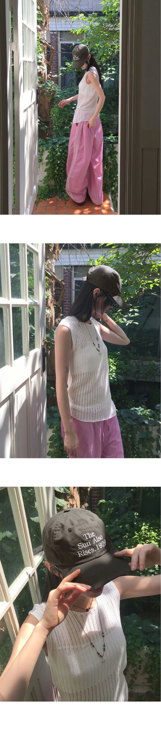 Chota Vintage Damage Net Uncut Knitwear Sleeveless
