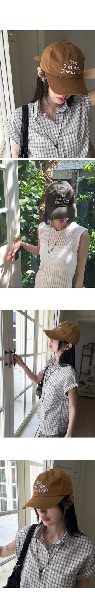 Ulso lettering embroidered cotton ball cap