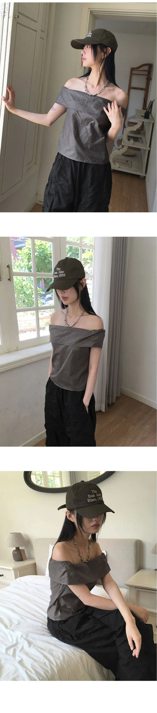 Ulso lettering embroidered cotton ball cap