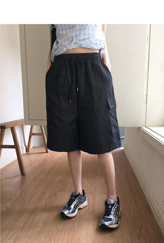 Dinsey Bermuda 5/4 cargo denim pants