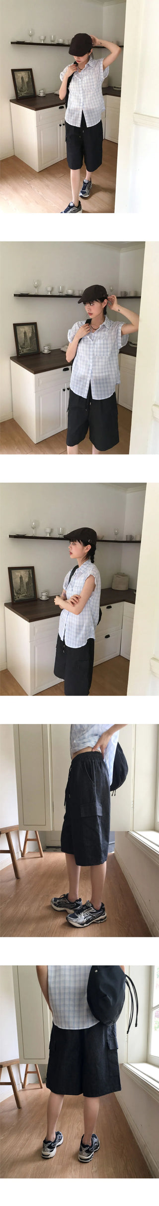 Dinsey Bermuda 5/4 cargo denim pants